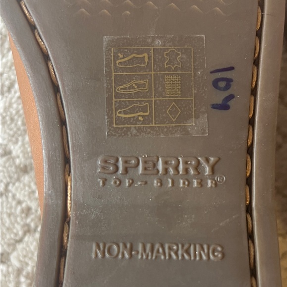 Sperry Women's Tan Leather Boat Shoes - Picture 4 of 6